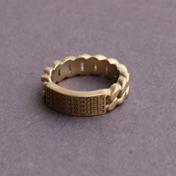 Marc Jacobs the Barcode Monogram ID Chain Ring size 6 - Picture 2 of 7